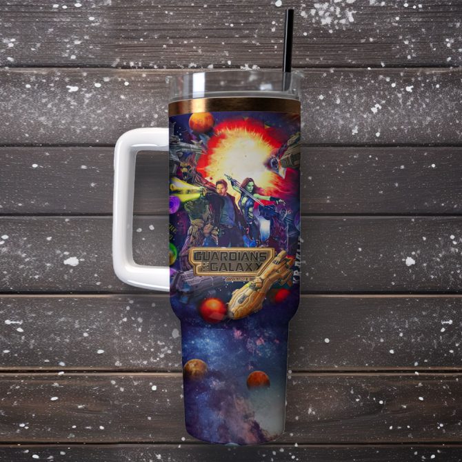 Guardians Of The Galaxy Movie Custom Stanley Quencher 40Oz Stainless Steel Tumbler - Image 4