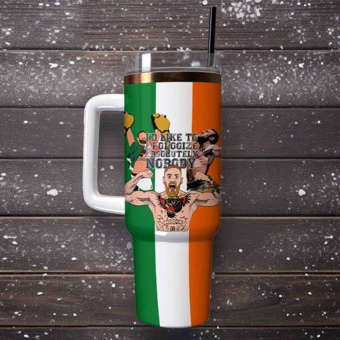 Conor Mcgregor Wwe Custom Stanley Quencher 40Oz Stainless Steel Tumbler - Image 4