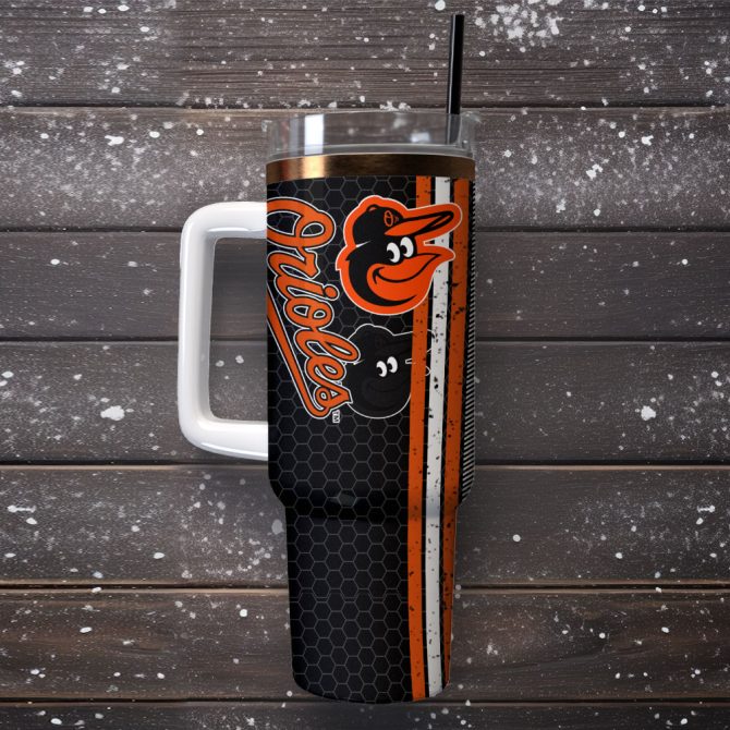 Baltimore Orioles Baseball Mlb Sport Custom Stanley Quencher 40Oz Stainless Steel Tumbler - Image 4