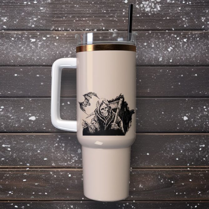 Avenged Sevenfold Music Custom Stanley Quencher 40Oz Stainless Steel Tumbler - Image 4