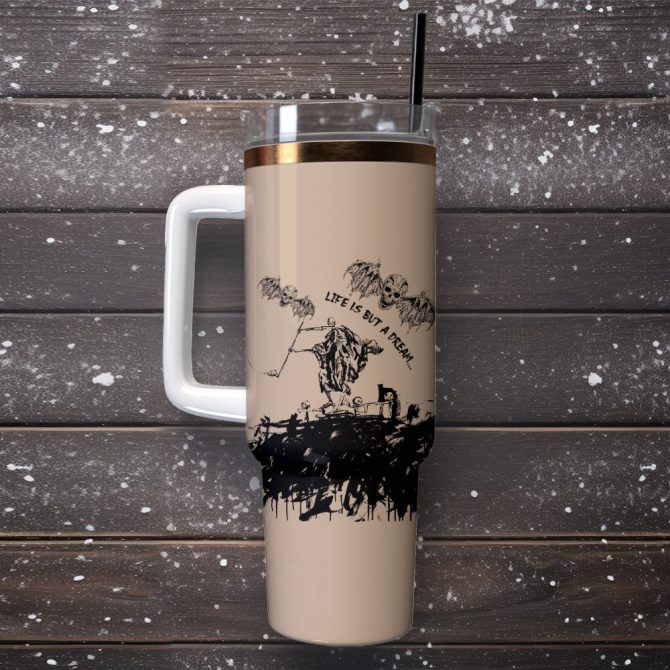 Avenged Sevenfold Music Custom Stanley Quencher 40Oz Stainless Steel Tumbler - Image 4