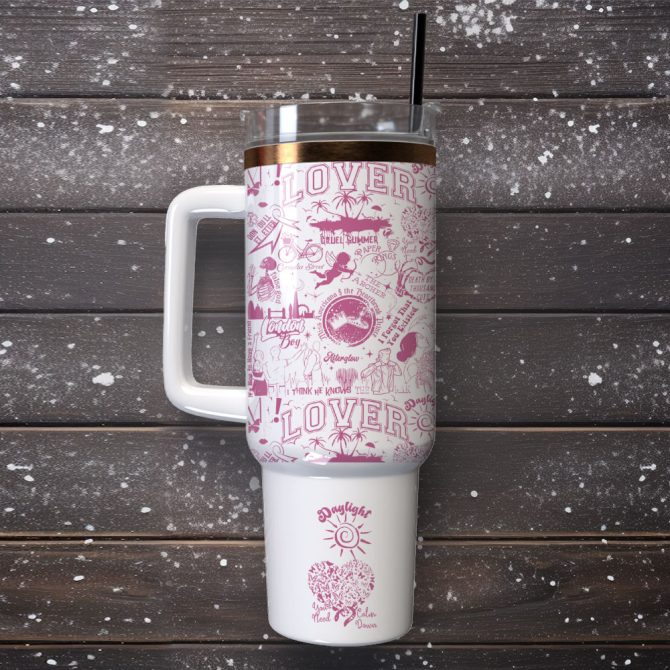 Artwork Custom Stanley Quencher 40Oz Stainless Steel Tumbler With Handle - Image 4