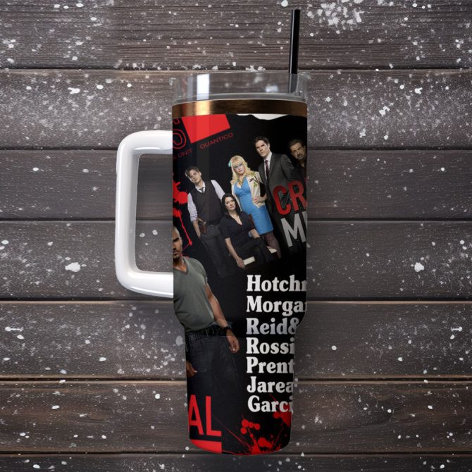 Criminal Minds Tv Series Custom Stanley Quencher 40Oz Stainless Steel Tumbler - Image 4