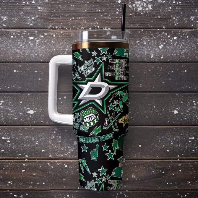 Dallas Stars Nhl Sport Custom Stanley Quencher 40Oz Stainless Steel Tumbler - Image 2