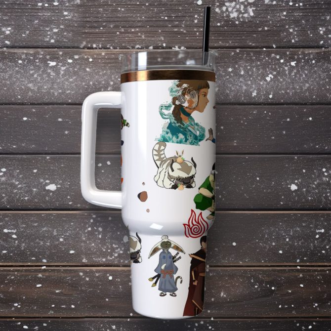 Avatar The Last Airbender Tv Series Custom Stanley Quencher 40Oz Stainless Steel Tumbler - Image 4