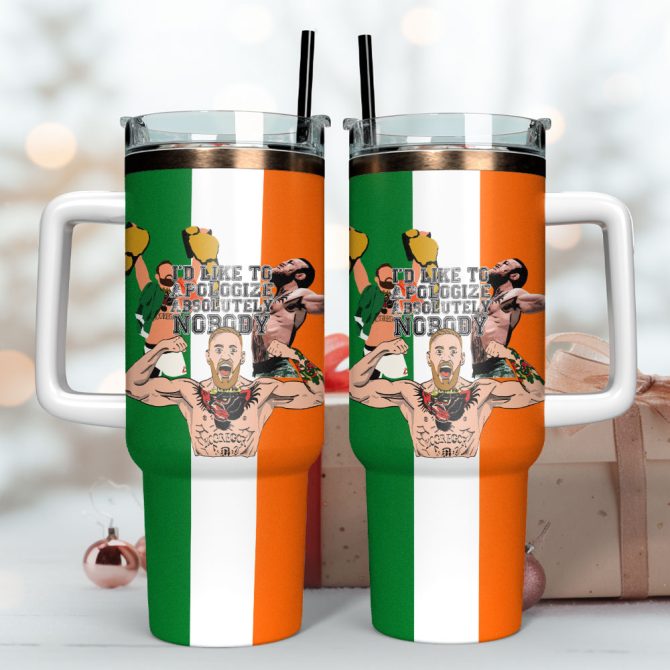 Conor Mcgregor Wwe Custom Stanley Quencher 40Oz Stainless Steel Tumbler - Image 2