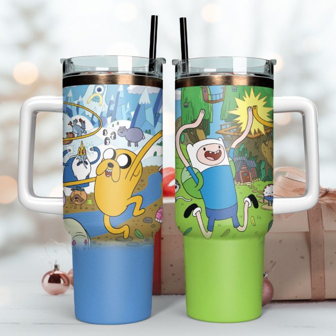 Adventure Time Tv Series Custom Stanley Quencher 40Oz Stainless Steel Tumbler - Image 2