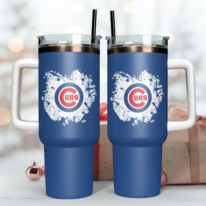 Chicago Cubs Mlb Sport Custom Stanley Quencher 40Oz Stainless Steel Tumbler - Image 2