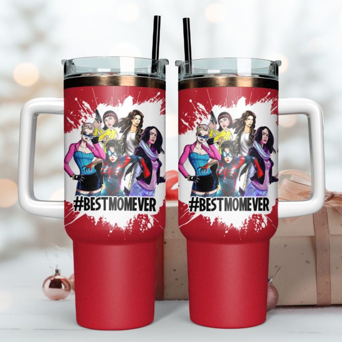 Female Superheroes Movie Custom Stanley Quencher 40Oz Stainless Steel Tumbler - Image 2