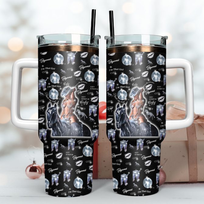 Beyoncé Music Custom Stanley Quencher 40Oz Stainless Steel Tumbler - Image 2
