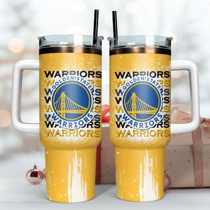 Golden State Warriors Nba Sport Custom Stanley Quencher 40Oz Stainless Steel Tumbler