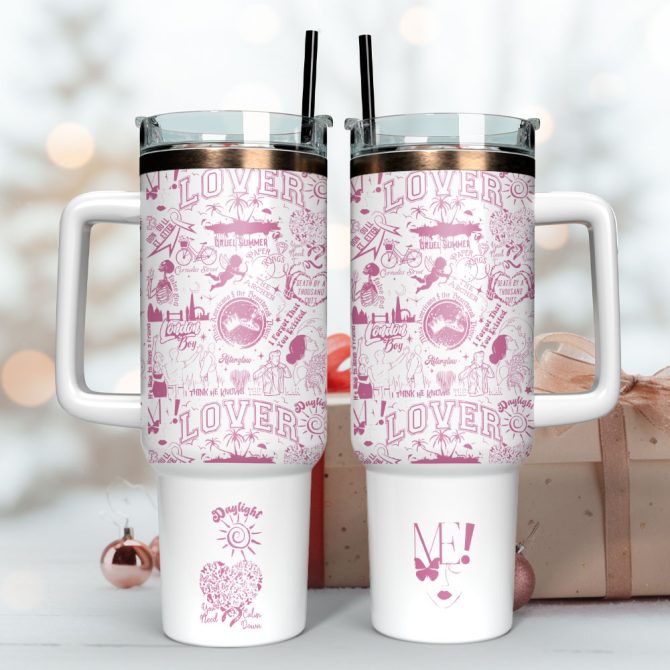 Artwork Custom Stanley Quencher 40Oz Stainless Steel Tumbler With Handle - Image 3