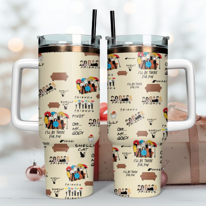 Friends Tv Series Custom Stanley Quencher 40Oz Stainless Steel Tumbler - Image 2