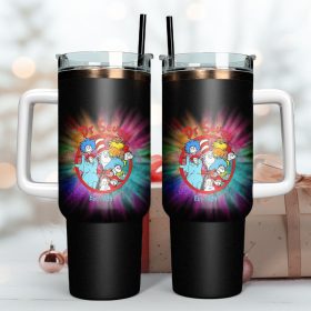 Dr Seuss Cartoon Custom Stanley Quencher 40Oz Stainless Steel Tumbler