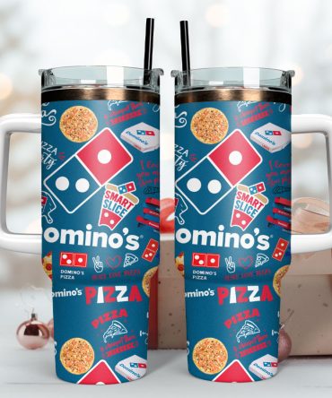 Domino’S Pizza Food Custom Stanley Quencher 40Oz Stainless Steel Tumbler