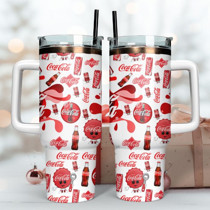 Cocacola Drink Custom Stanley Quencher 40Oz Stainless Steel Tumbler - Image 2