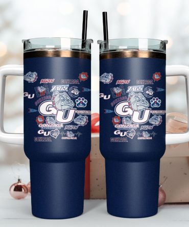 Gonzaga Bulldogs Ncaa Sport Custom Stanley Quencher 40Oz Stainless Steel Tumbler