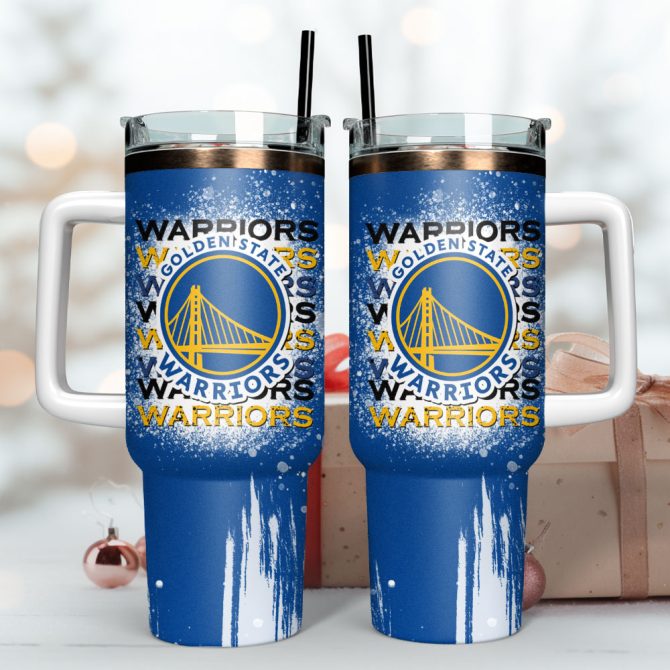 Golden State Warriors Nba Sport Custom Stanley Quencher 40Oz Stainless Steel Tumbler - Image 2