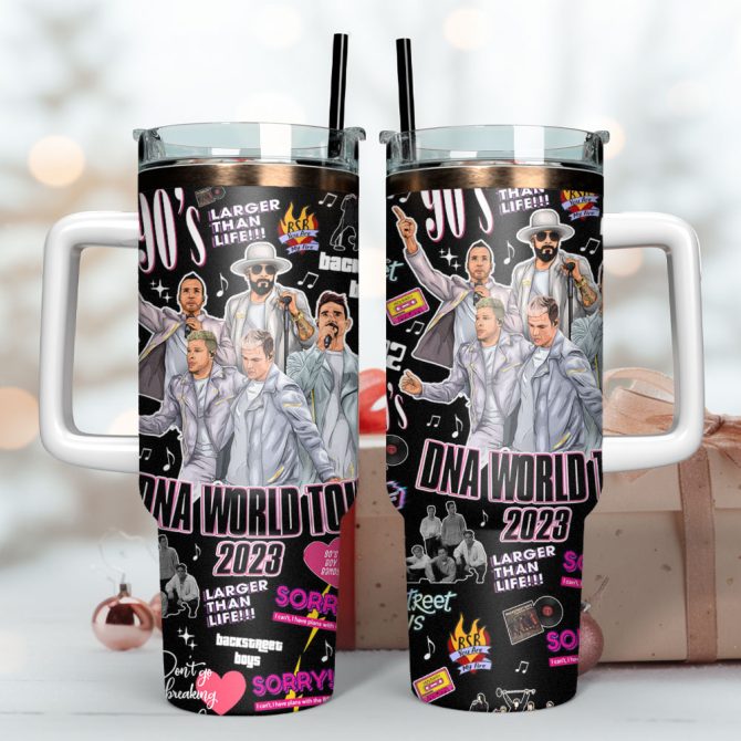Backstreet Boys Music Custom Stanley Quencher 40Oz Stainless Steel Tumbler - Image 2