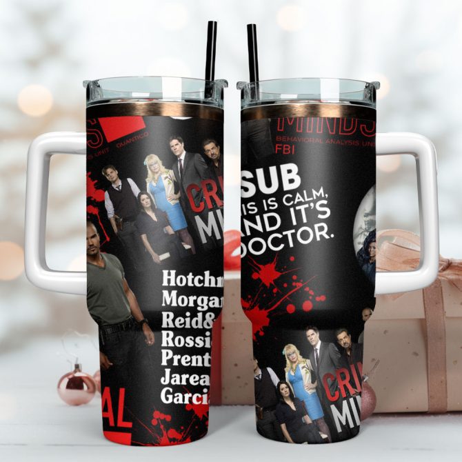 Criminal Minds Tv Series Custom Stanley Quencher 40Oz Stainless Steel Tumbler - Image 2