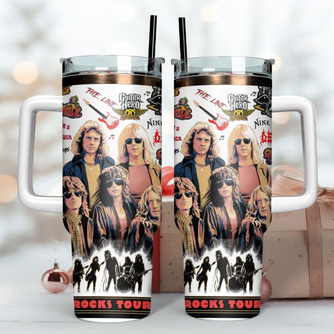Aerosmith Musicosmith Music Custom Stanley Quencher 40Oz Stainless Steel Tumbler