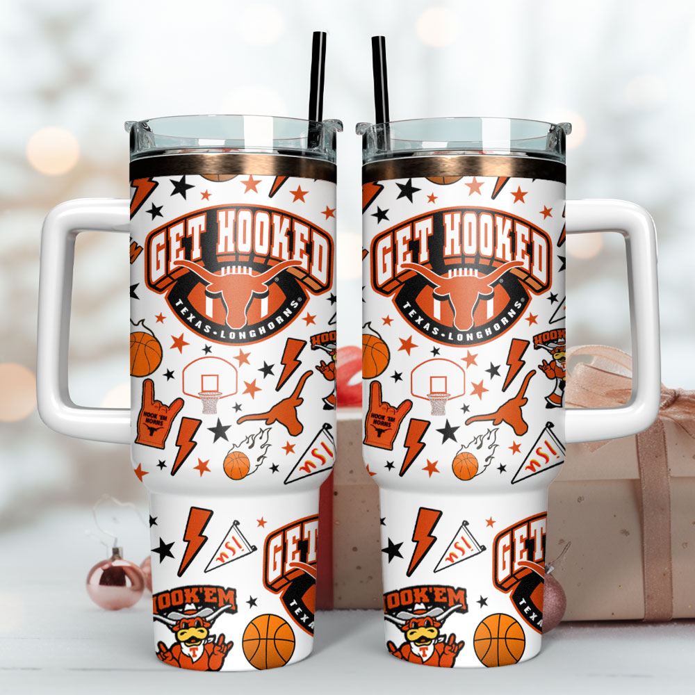 Texas Longhorns Ncaa Sport Custom Stanley Quencher 40Oz Stainless Steel Tumbler - Image 2