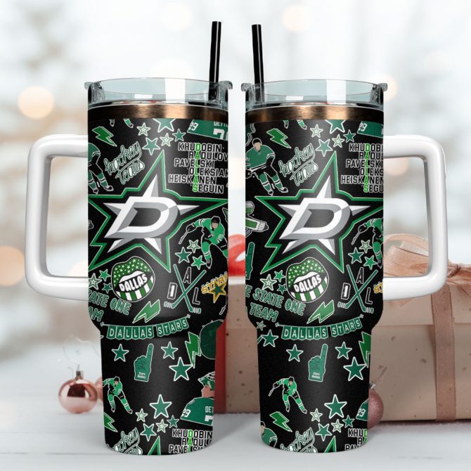 Dallas Stars Nhl Sport Custom Stanley Quencher 40Oz Stainless Steel Tumbler - Image 3