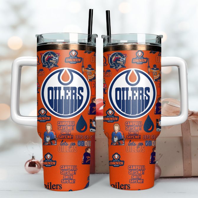 Edmonton Oilers Nhl Sport Custom Stanley Quencher 40Oz Stainless Steel Tumbler - Image 3