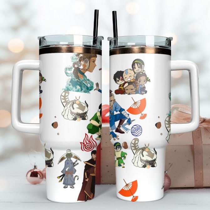 Avatar The Last Airbender Tv Series Custom Stanley Quencher 40Oz Stainless Steel Tumbler - Image 3