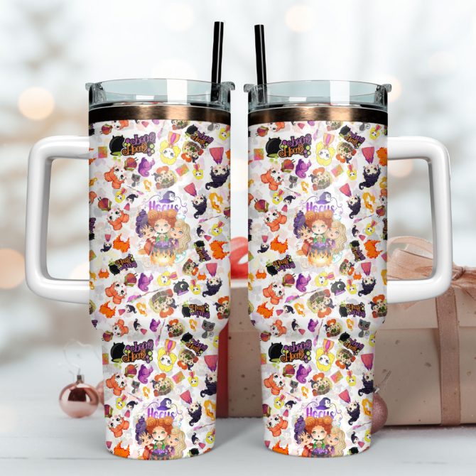 Hocus Pocus Movie Custom Stanley Quencher 40Oz Stainless Steel Tumbler - Image 3