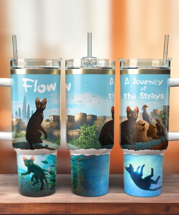Flow Oscar 2024 Movies Custom Stanley Quencher 40Oz Stainless Steel Tumbler With Handle