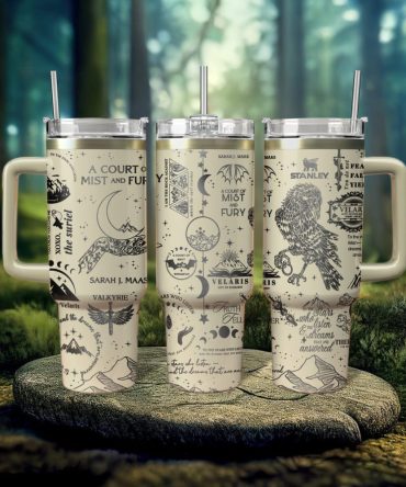 A Court Of Mist And Fury Book Custom Stanley Quencher 40Oz Stainless Steel Tumbler With Handle