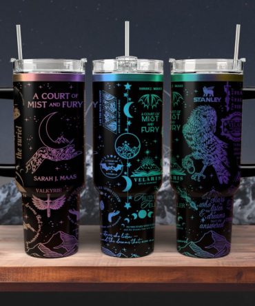 A Court Of Mist And Fury Book Custom Stanley Quencher 40Oz Stainless Steel Tumbler With Handle