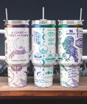 A Court Of Mist And Fury Book Custom Stanley Quencher 40Oz Stainless Steel Tumbler With Handle