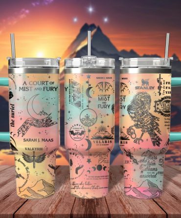 A Court Of Mist And Fury Book Custom Stanley Quencher 40Oz Stainless Steel Tumbler With Handle