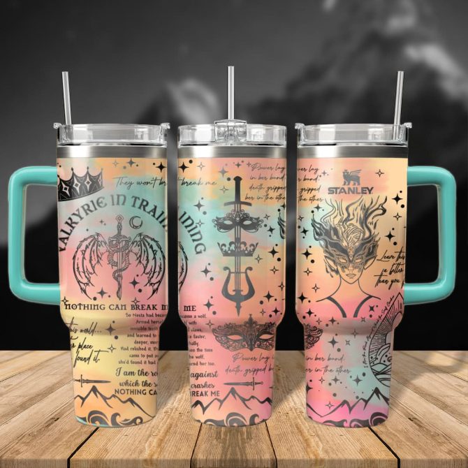 A Court Of Silver Flames Book Custom Stanley Quencher 40Oz Stainless Steel Tumbler With Handle