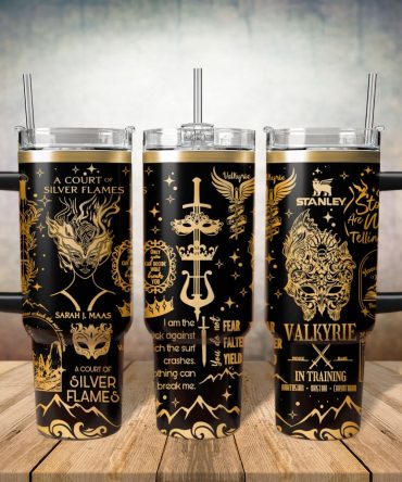 A Court Of Silver Flames Book Custom Stanley Quencher 40Oz Stainless Steel Tumbler With Handle