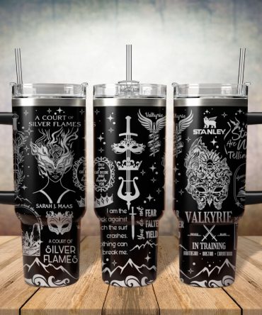 A Court Of Silver Flames Book Custom Stanley Quencher 40Oz Stainless Steel Tumbler With Handle