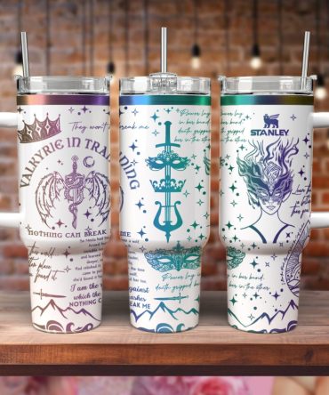 A Court Of Silver Flames Book Custom Stanley Quencher 40Oz Stainless Steel Tumbler With Handle