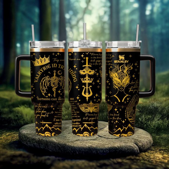 A Court Of Silver Flames Book Custom Stanley Quencher 40Oz Stainless Steel Tumbler With Handle