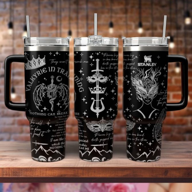 A Court Of Silver Flames Book Custom Stanley Quencher 40Oz Stainless Steel Tumbler With Handle