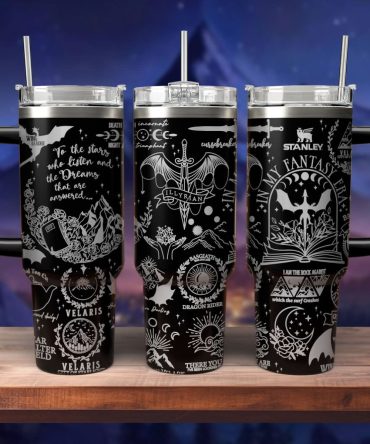 A Court Of Thorns And Roses Book Custom Stanley Quencher 40Oz Stainless Steel Tumbler With Handle