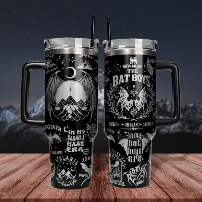 A Court Of Thorns And Roses Book Custom Stanley Quencher 40Oz Stainless Steel Tumbler With Handle