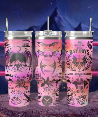 A Court Of Thorns And Roses Book Custom Stanley Quencher 40Oz Stainless Steel Tumbler With Handle