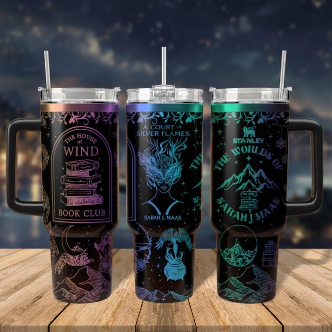 A Court Of Thorns And Roses Book Custom Stanley Quencher 40Oz Stainless Steel Tumbler With Handle