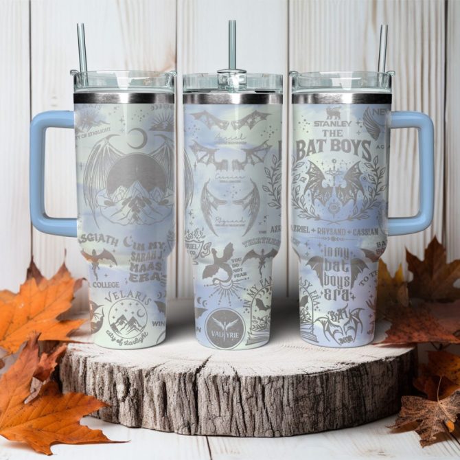 A Court Of Thorns And Roses Book Custom Stanley Quencher 40Oz Stainless Steel Tumbler With Handle