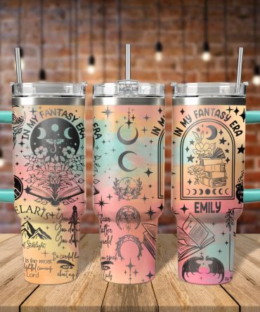 A Court Of Thorns And Roses Book Custom Stanley Quencher 40Oz Stainless Steel Tumbler With Handle