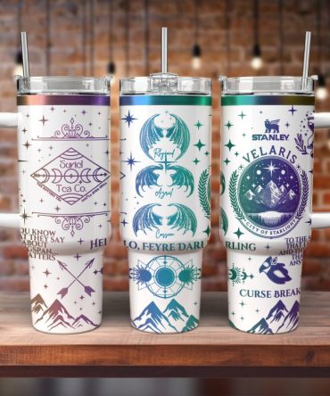 A Court Of Thorns And Roses Book Custom Stanley Quencher 40Oz Stainless Steel Tumbler With Handle