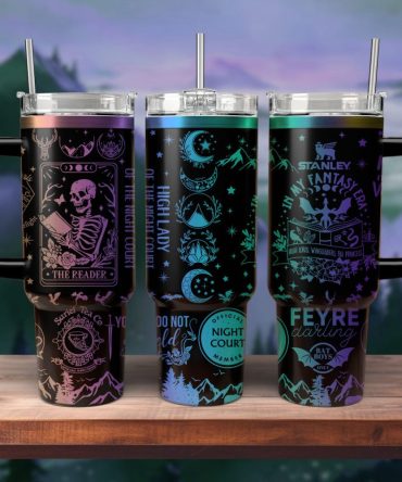 A Court Of Thorns And Roses Book Custom Stanley Quencher 40Oz Stainless Steel Tumbler With Handle