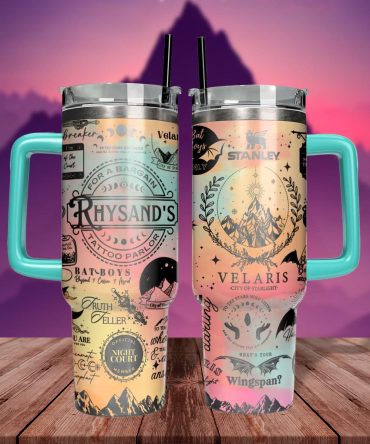 A Court Of Thorns And Roses Book Custom Stanley Quencher 40Oz Stainless Steel Tumbler With Handle